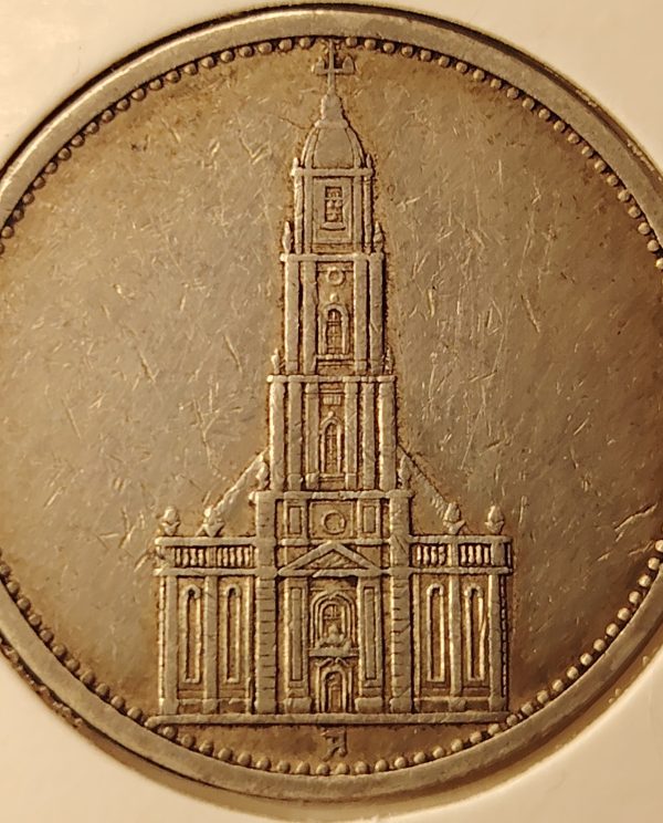 5 Reichsmark 1935 Alemanha Prata