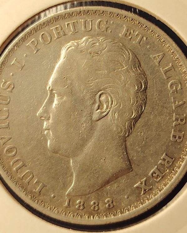500 Reis D. Luis I 1888 Prata