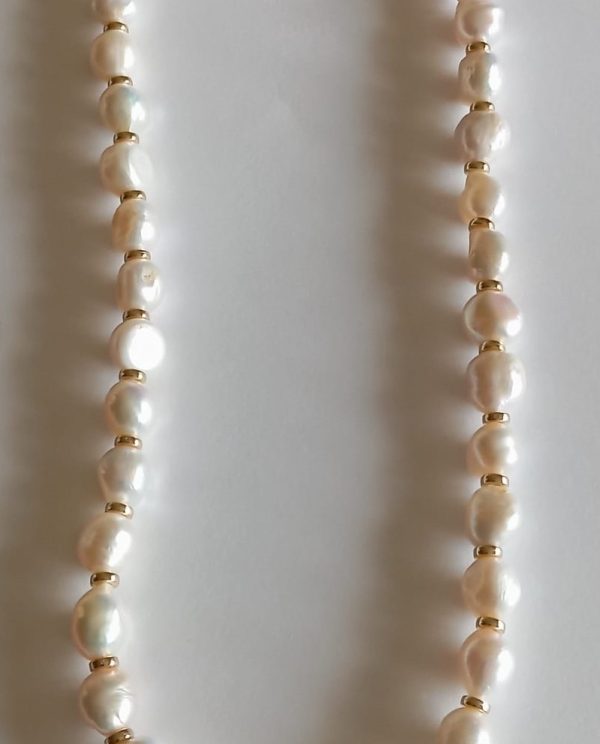 Colar de Pérolas Naturais Água Doce
