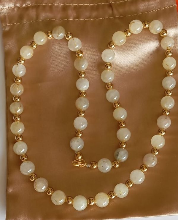 Colar em Quartzo Citrino Natural (Virgem)