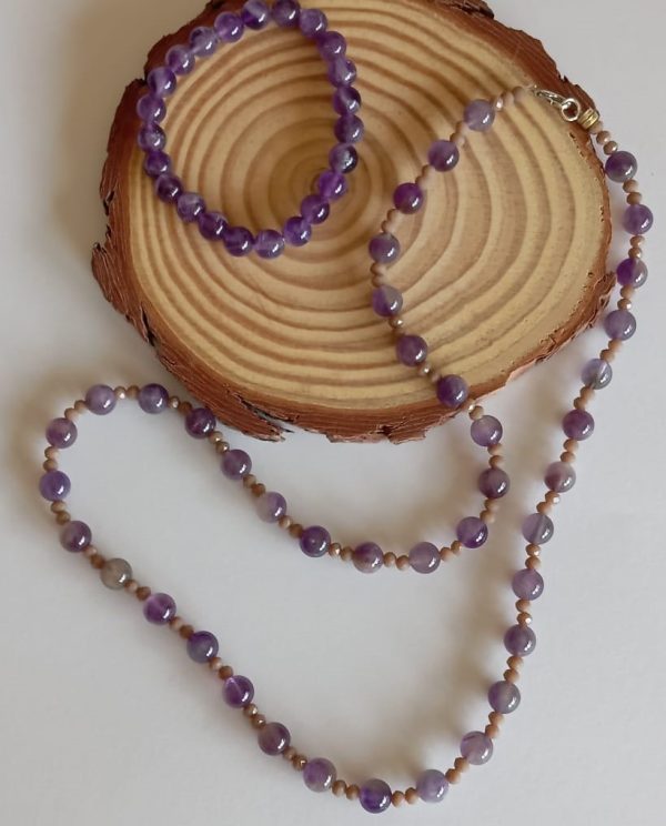 Colar em Amestista Natural (Peixes)