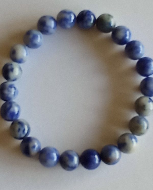 Pulseira em Sodalita Natural (Aquário)