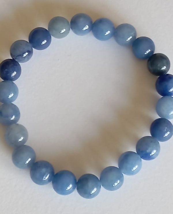 Pulseira em Quartzo Azul Natural (Sagitário)