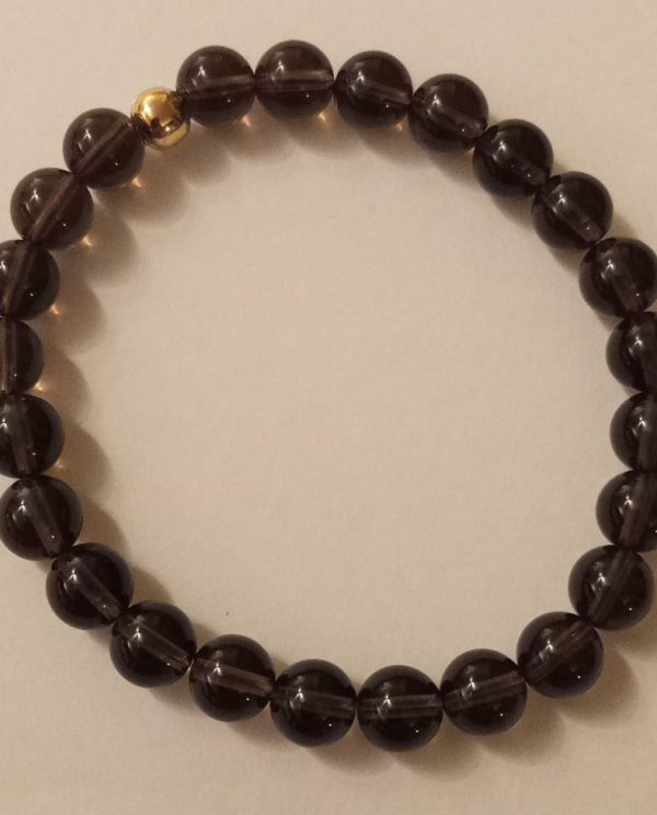 Pulseira em Quartzo Fumê Natural (Balança)