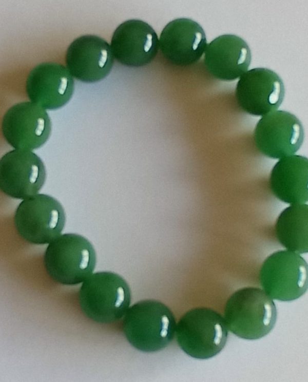 Pulseira em Quartzo Verde Natural (Caranguejo)